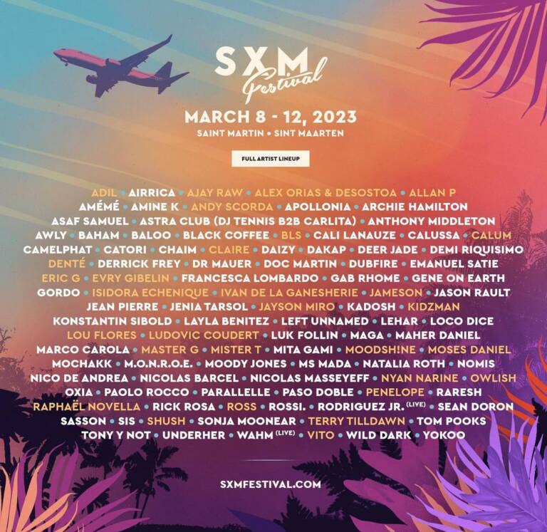 SXM festival 2023 lineup